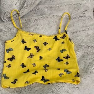 Midriff shirt adjustable straps